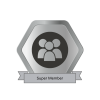 silver badge that reads: Super member